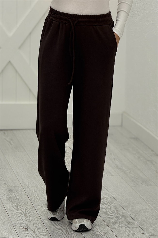 Acı Kahve Beli Bağcıklı Tek Alt 3406