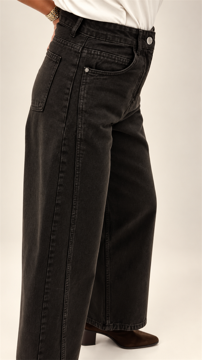 Acı Kahve Dikiş Detaylı Jean 545
