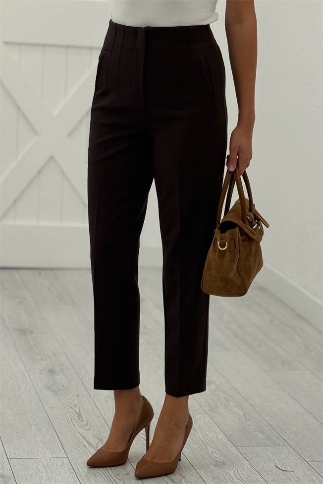 Acı Kahve Önü Flatolu Pantolon 5113