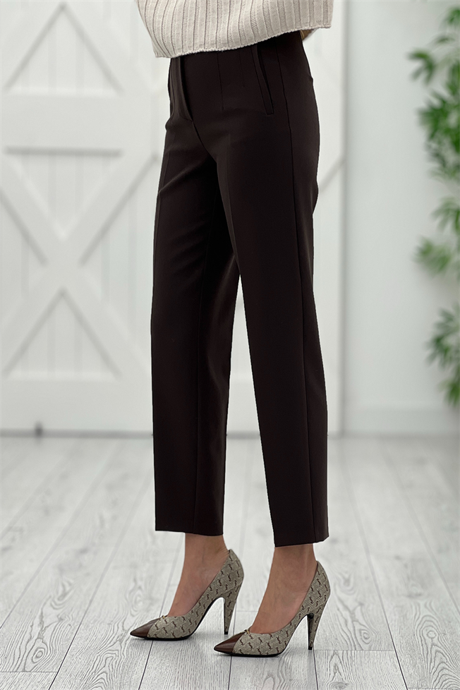 Acı Kahve Önü Flatolu Pantolon 5113