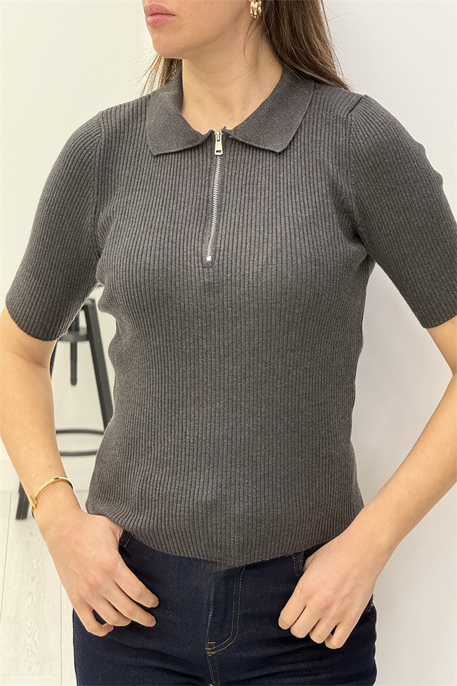 Antrasit Polo Yaka Triko 3574