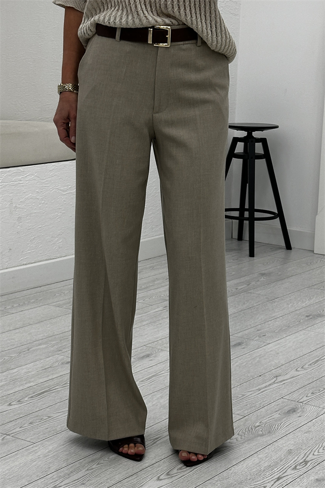 Bej Kemerli Pantolon 17264
