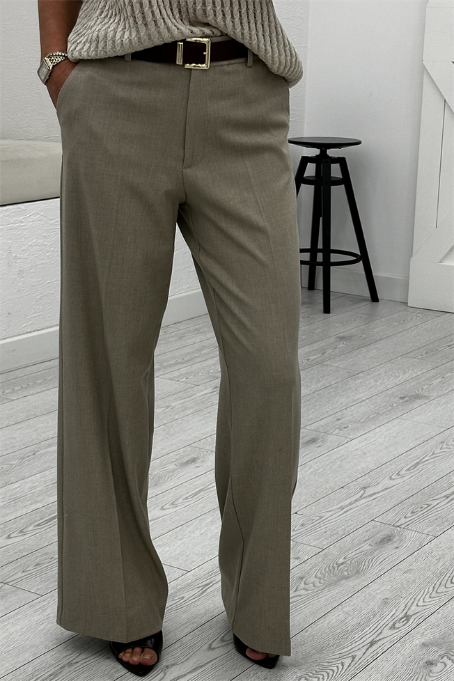 Bej Kemerli Pantolon 17264