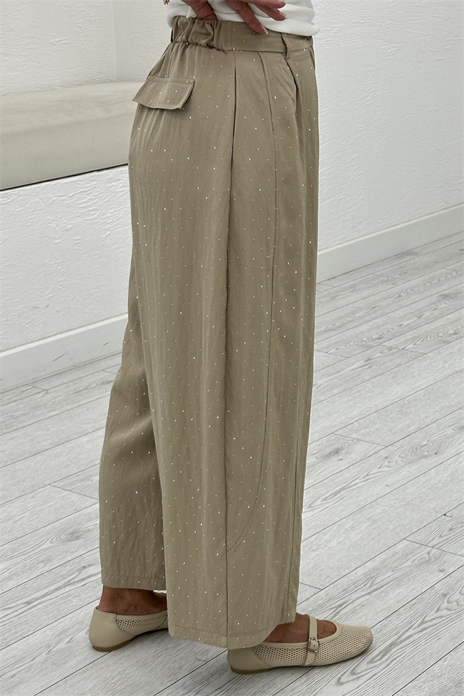 Bej Taşlı Pantolon 51434