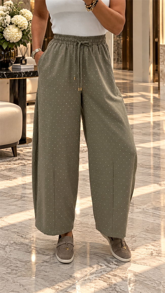 Bej Taşlı Pantolon 51470