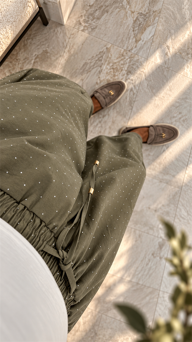 Bej Taşlı Pantolon 51470