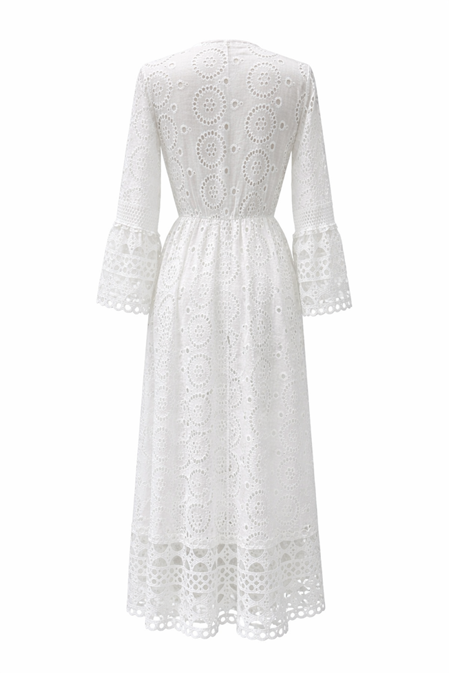 Beyaz Fisto Elbise 39697