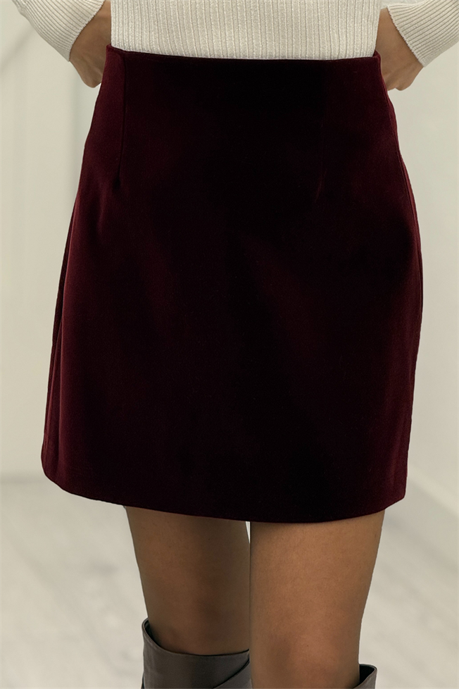 Bordo Kadife Etek 3318