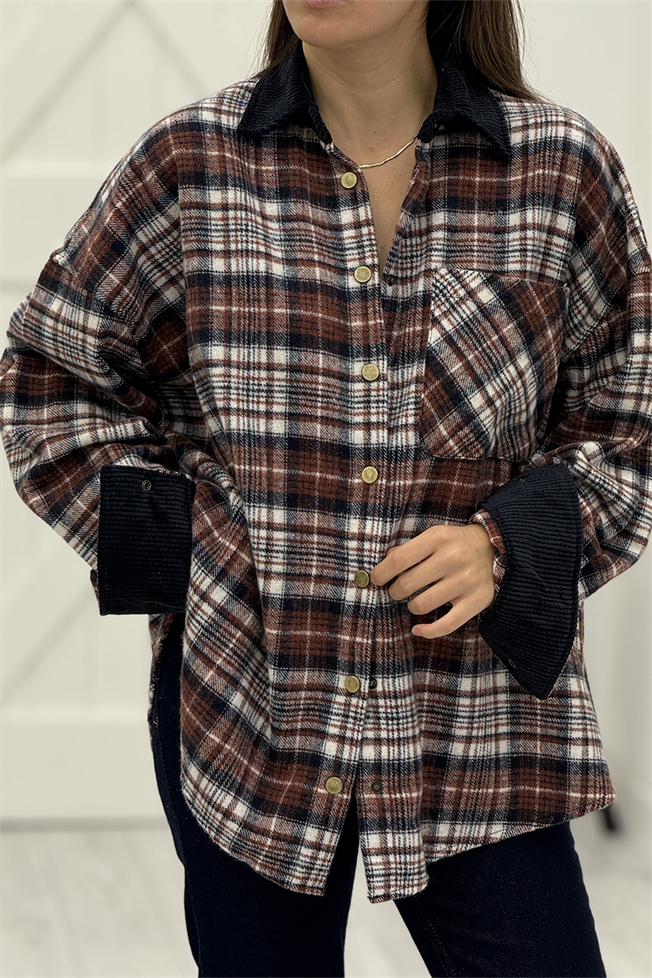 Bordo Oduncu Ceket 4013