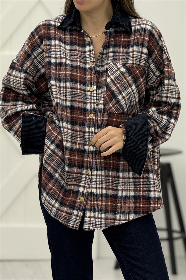 Bordo Oduncu Ceket 4013