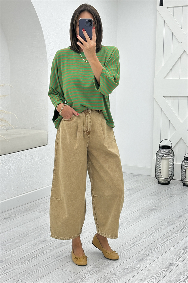Camel Barrel Jean 0107
