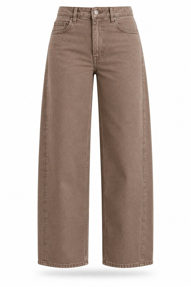 Camel Dikiş Detaylı Düz Kesim Jean 535