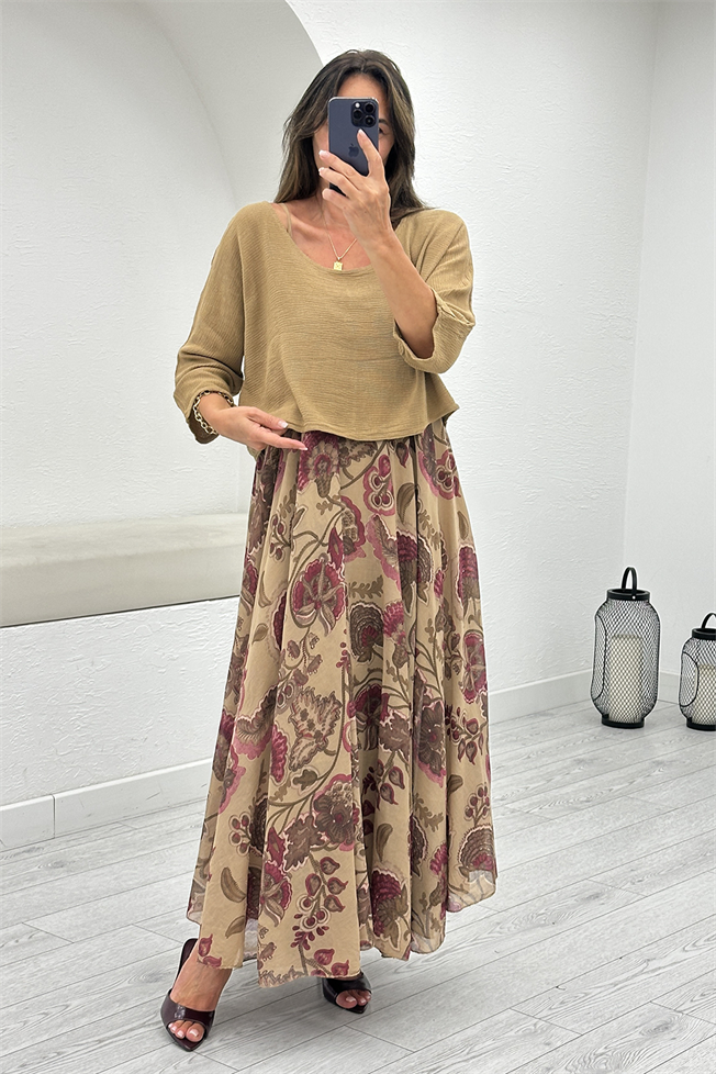 Cappuccino Elbise 6551