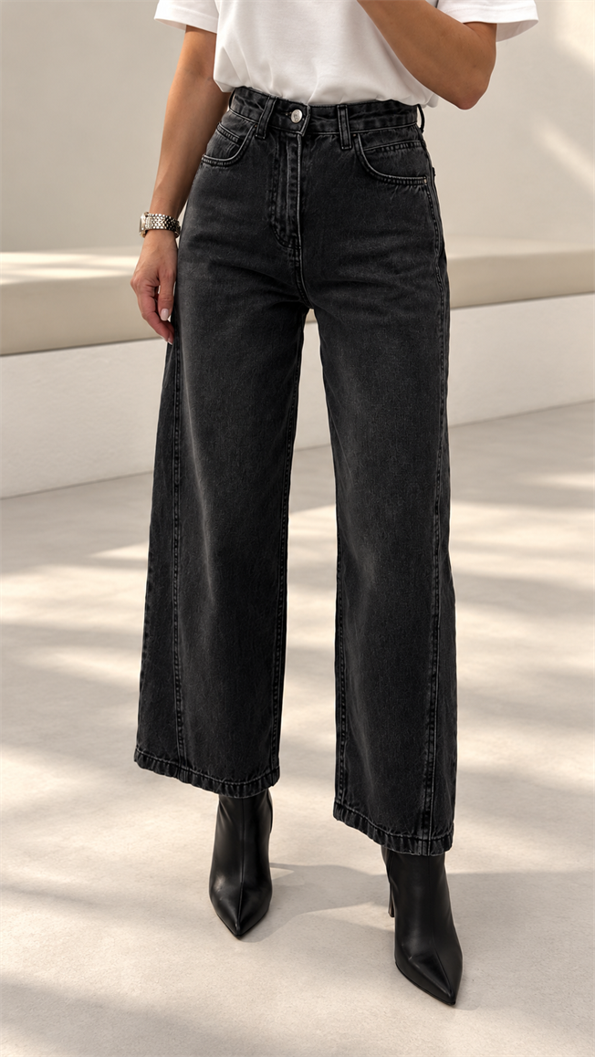 Füme Dikiş Detaylı Jean 545
