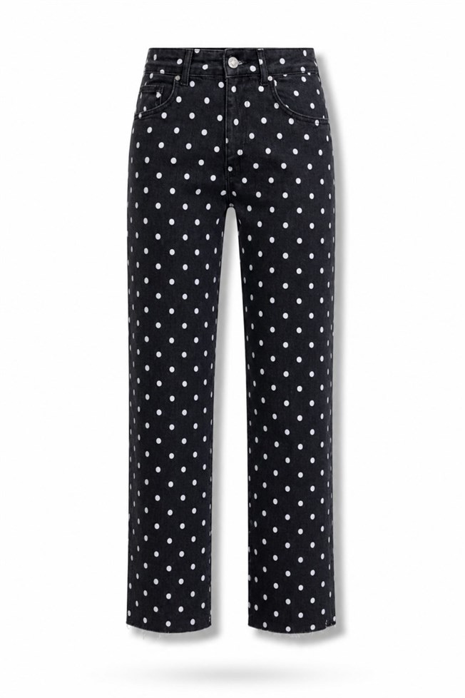 Füme Puantiyeli Jean Pantolon 102