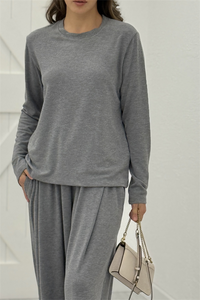 Gri Basic Tshirt 3105