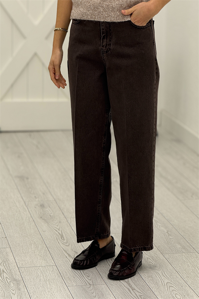 Kahverengi Carrot Fit Jean 5536