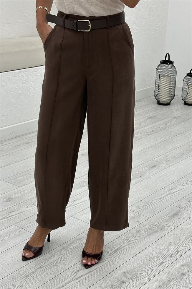 Kahverengi Kemerli Pantolon 58549