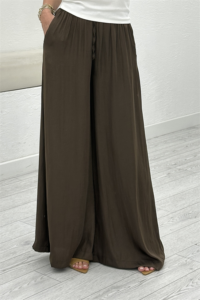 Kahverengi Saten Pantolon 1363