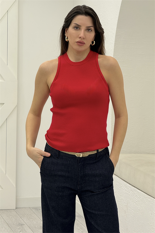Kırmızı Fitilli Triko Atlet 0001