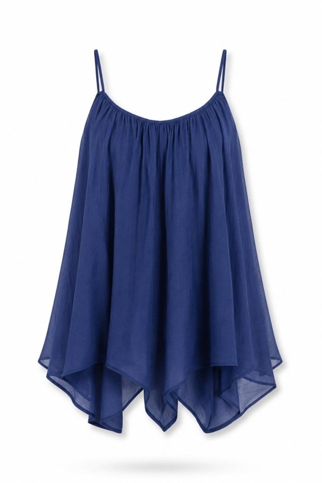 Lacivert Askılı Bluz 5090