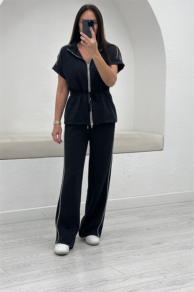 Lacivert Biyeli Modal Takım 3590