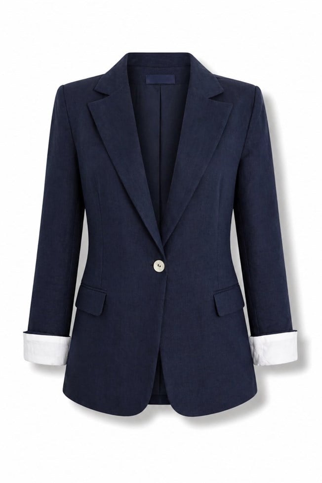 Lacivert Kapak Cepli Blazer Ceket 1495 Ceket 1495