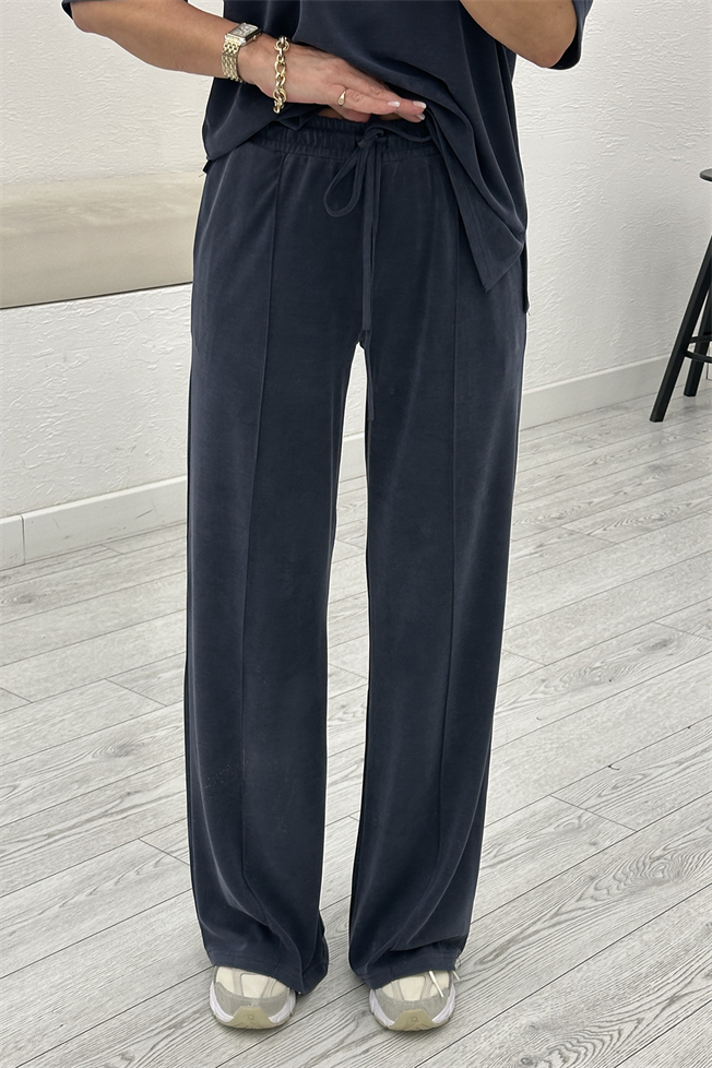 Lacivert Modal Tshirt Pantolon Takım 7342