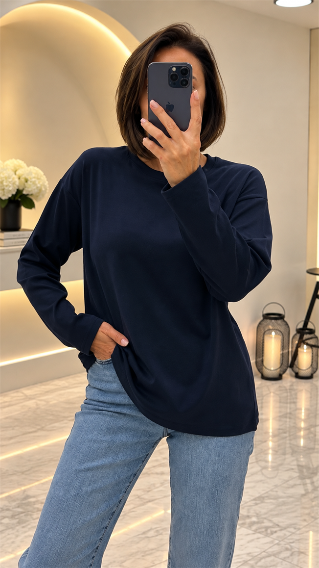 Lacivert Oversize Tshirt 151357