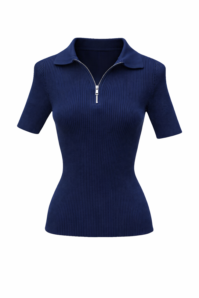 Lacivert Polo Yaka Triko 3574