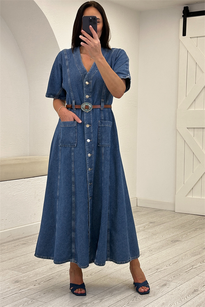 Mavi Denim Elbise 3664