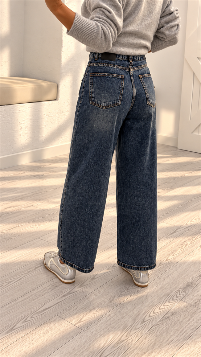 Mavi Dikiş Detaylı Jean 545