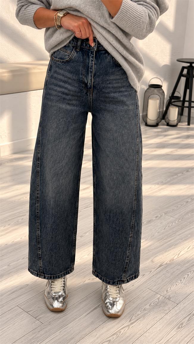 Mavi Dikiş Detaylı Jean 545