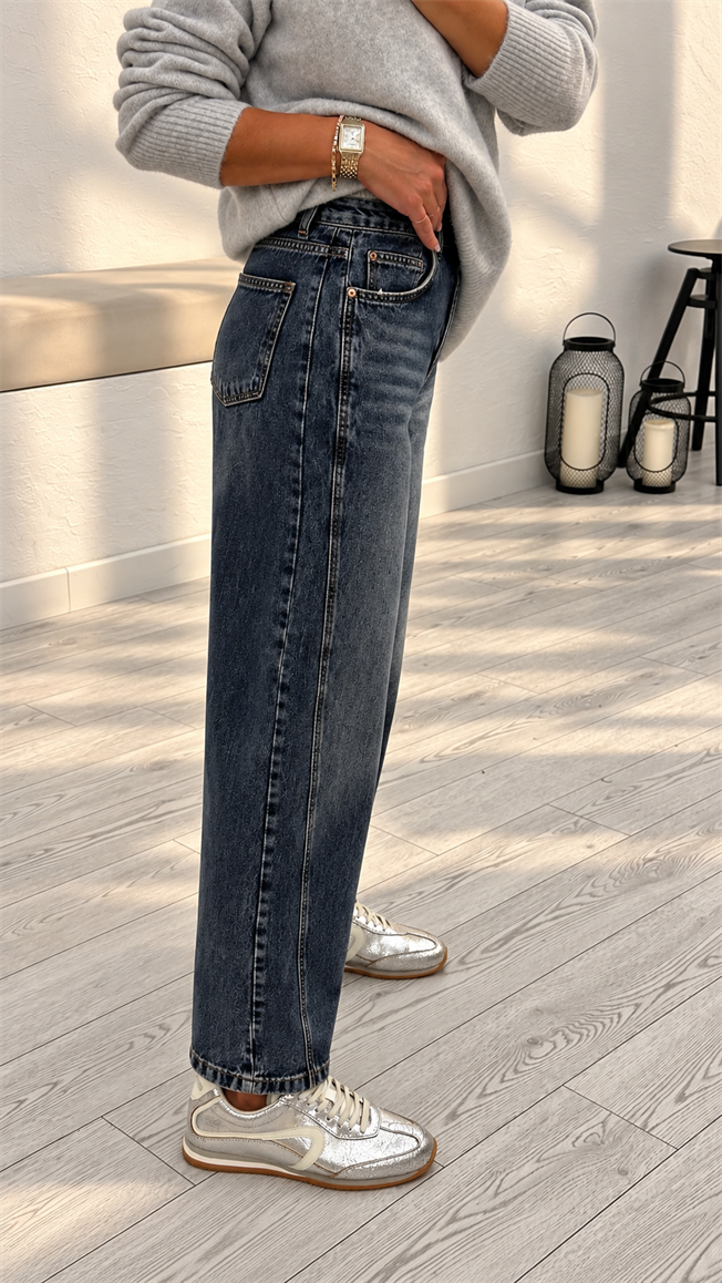 Mavi Dikiş Detaylı Jean 545