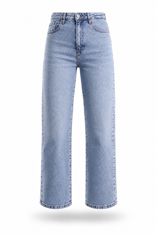 Mavi Düz Kesim Jean 541