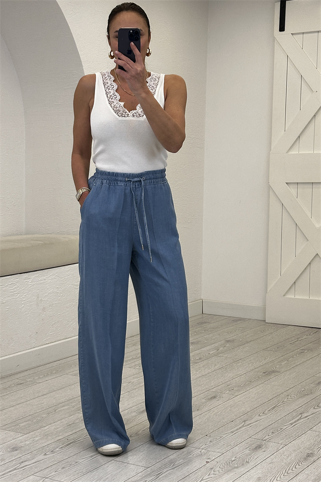 Mavi Lyocell Wide Leg Jean 3621