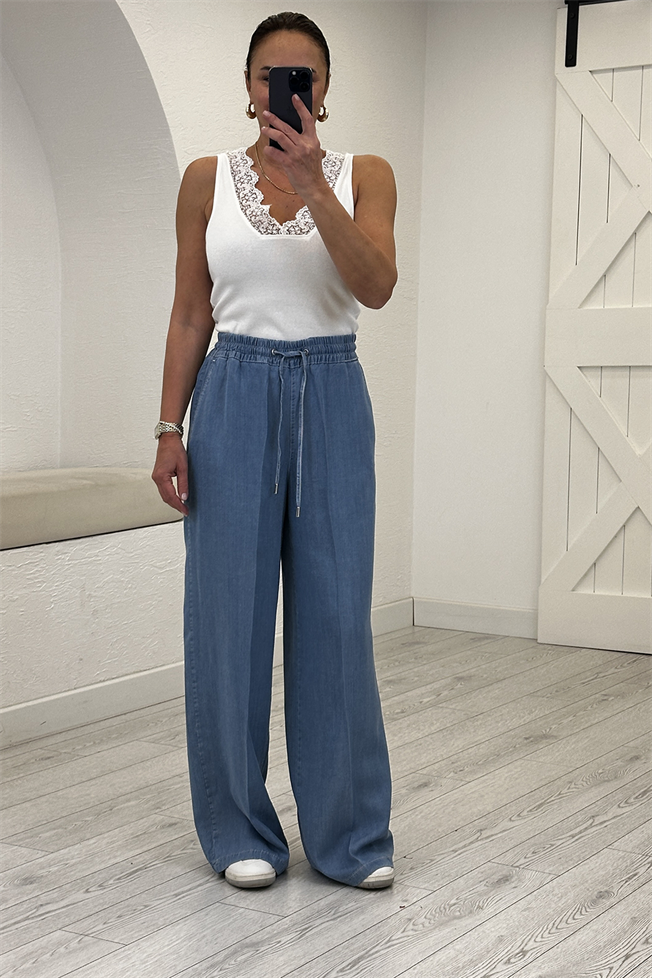 Mavi Lyocell Wide Leg Jean 3621