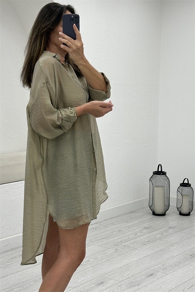 Mint Oversize Kimono 00307