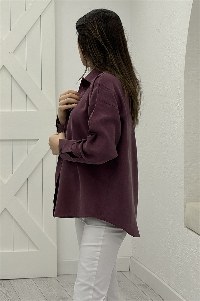 Mürdüm Tencel Gömlek 2014