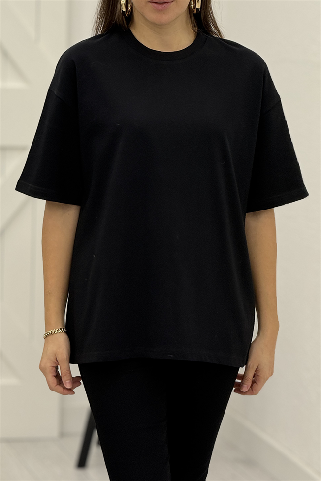 Siyah Basic Tshirt 80266