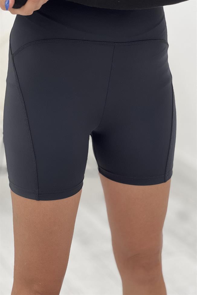 Siyah Biker Tayt 4223