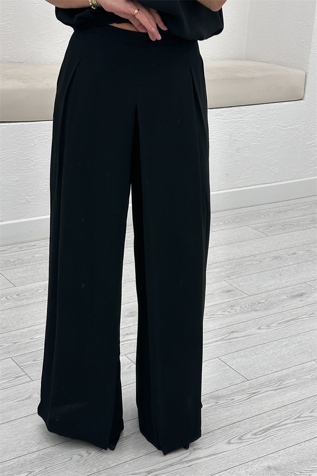 Siyah Bluz Pantolon Takım 0012