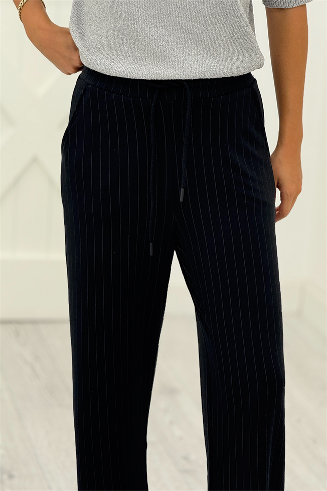 Siyah Çizgili Modal Tek Alt 3141