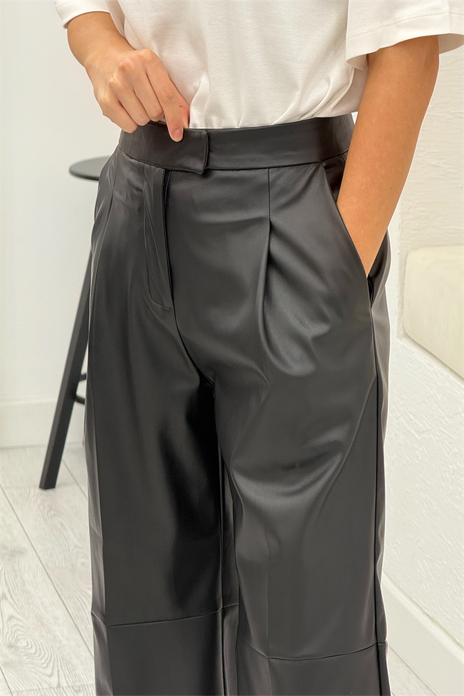 Siyah Deri Pantolon 17215