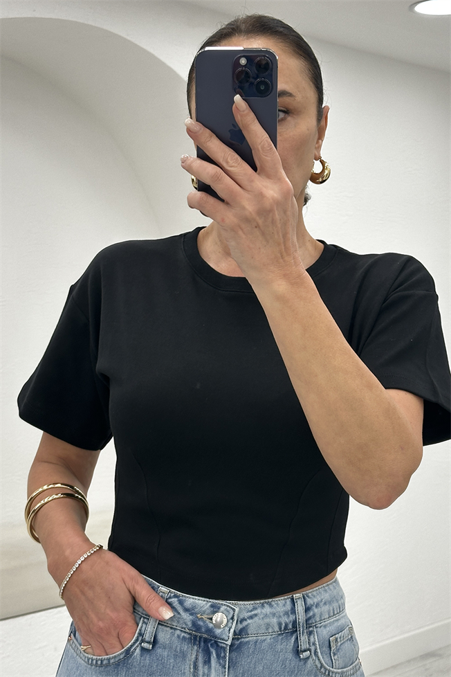 Siyah Dikişli Tshirt 261040