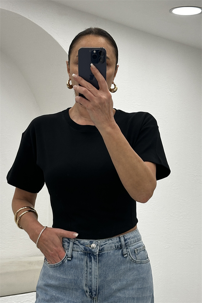 Siyah Dikişli Tshirt 261040