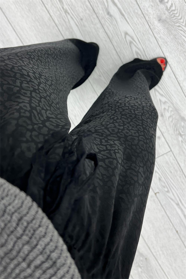 Siyah Jakarlı Pantolon 1635