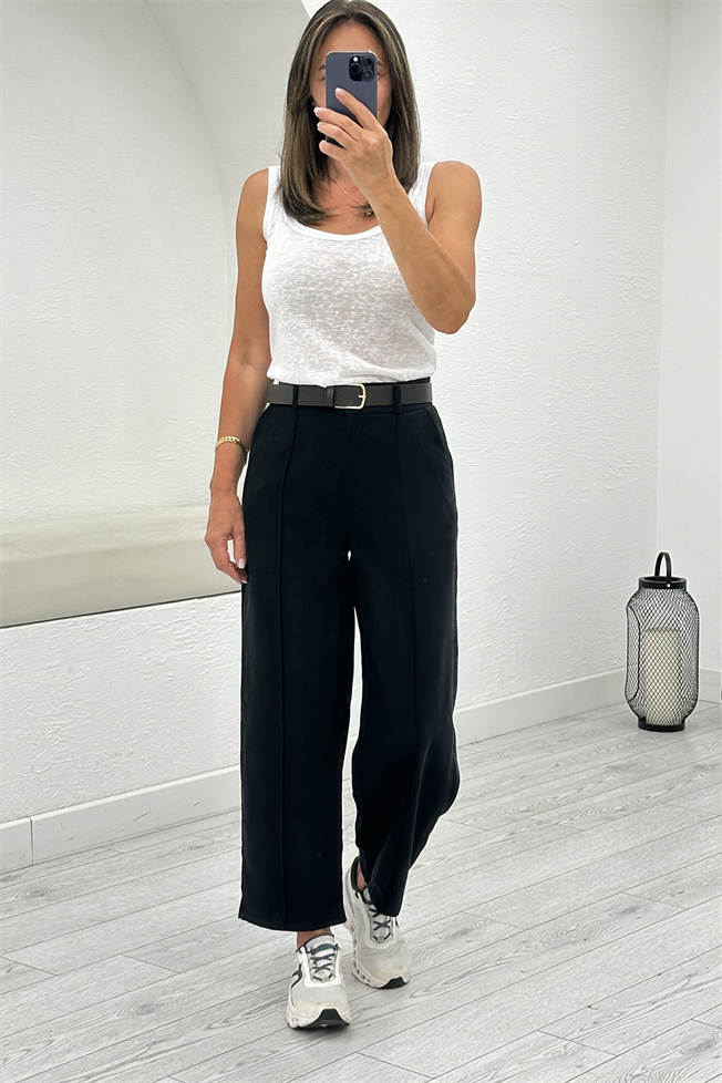Siyah Kemerli Pantolon 58549