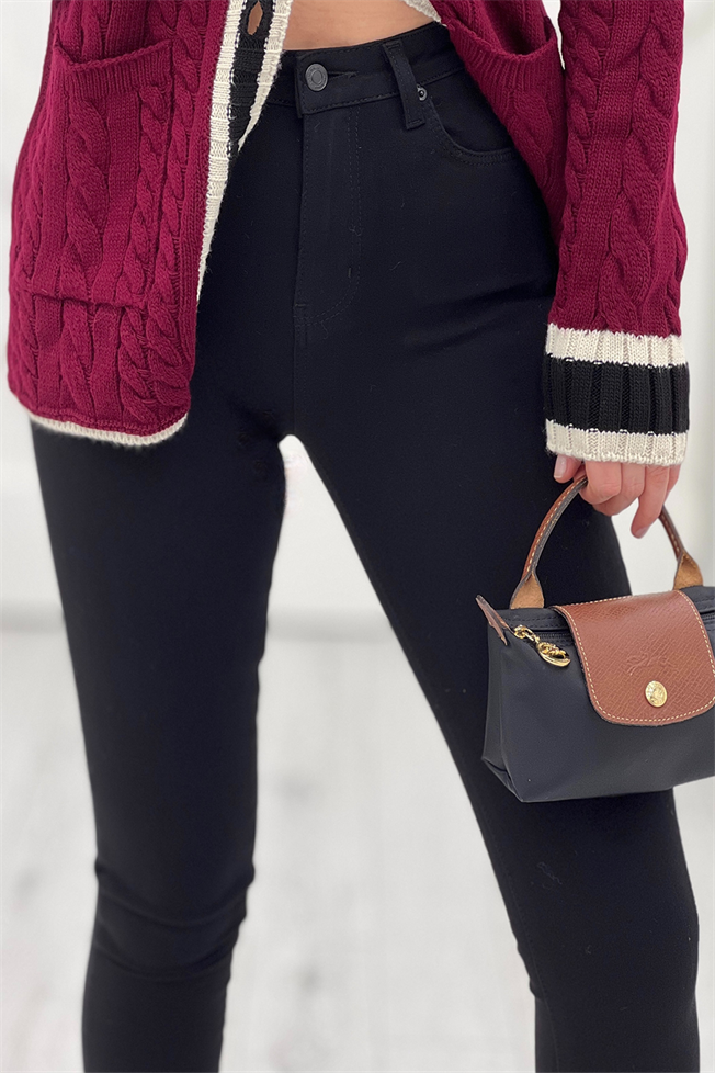 Siyah Likralı Skinny Jean 2417