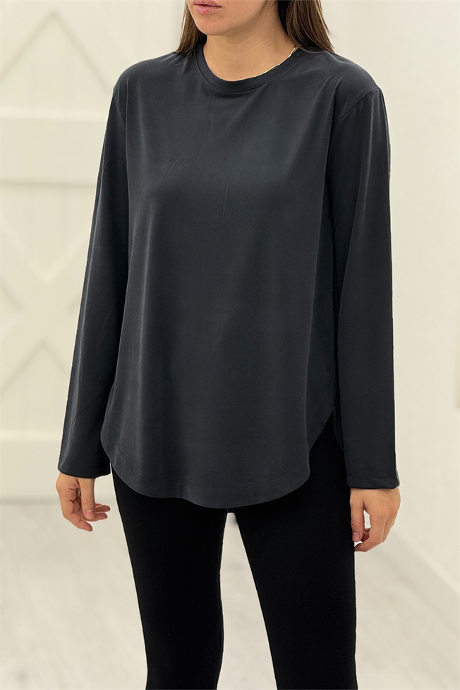 Siyah Modal Tshirt 3295